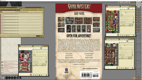Fantasy Grounds - Pathfinder RPG - GameMastery Map Pack: Shops