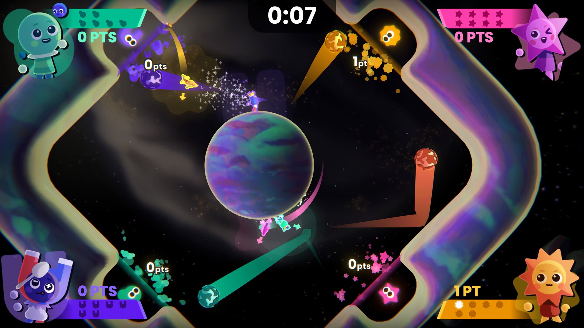 #6. Which Way Up: Galaxy Games (Steam) 由: Turtle Flip Studio