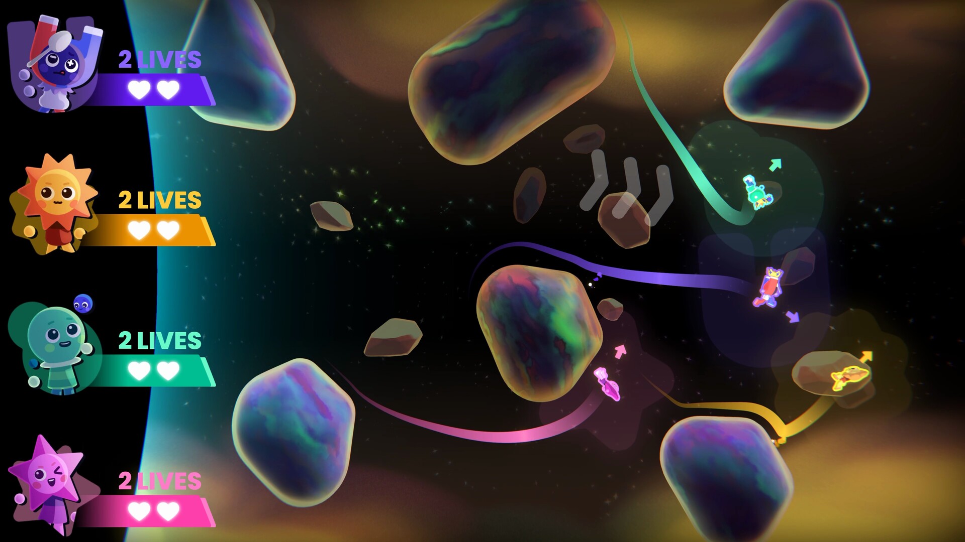 #1. Which Way Up: Galaxy Games (Steam) 由: Turtle Flip Studio