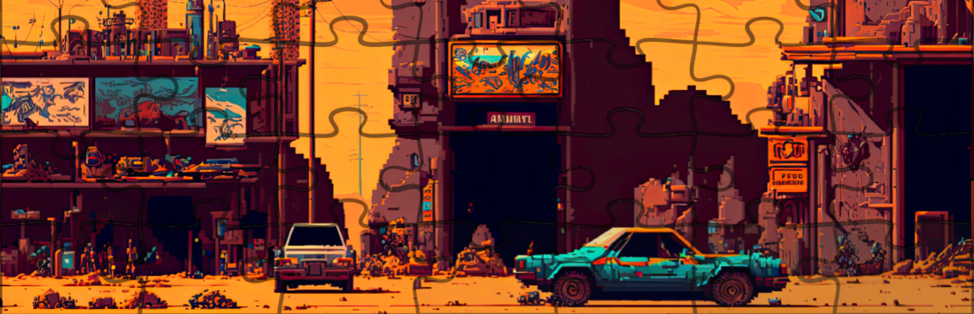 Retro Style - Pixel Art Jigsaw Puzzles