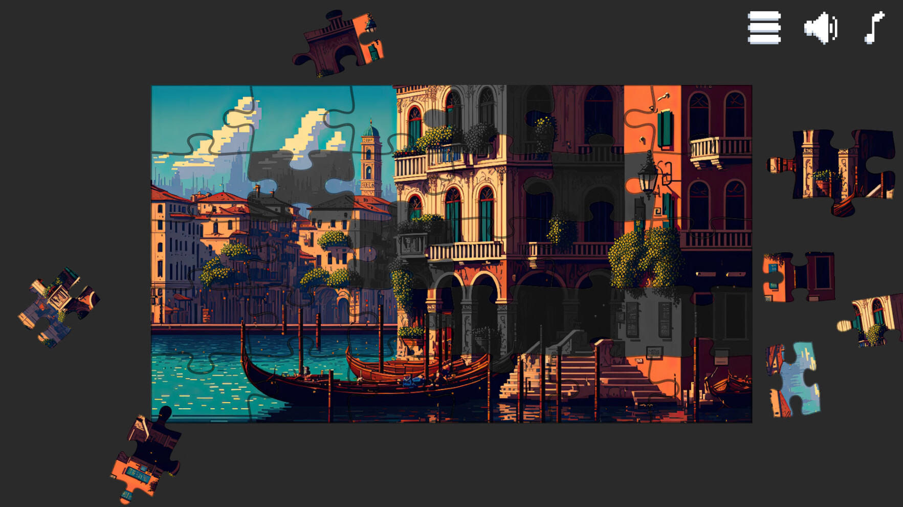 #6. Retro Style - Pixel Art Jigsaw Puzzles (Steam) Av: Boogygames Studios