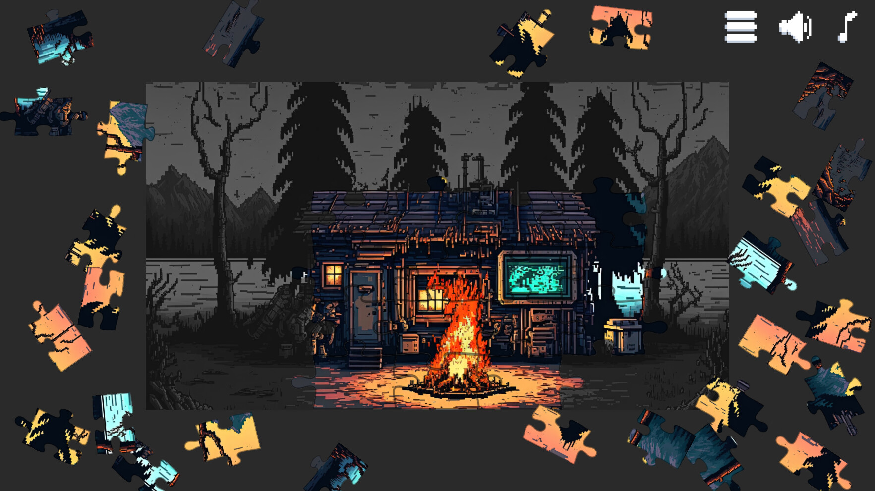 #3. Retro Style - Pixel Art Jigsaw Puzzles (Steam) Av: Boogygames Studios