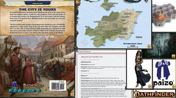 Fantasy Grounds - Pathfinder 2 RPG - Pathfinder Lost Omens: Absalom, City of Lost Omens