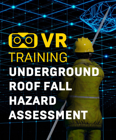 Underground roof fall hazard assessment VR Training