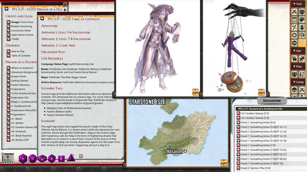 Fantasy Grounds - Pathfinder 2 RPG - Pathfinder Society Scenario #3-17: Dreams of a Dustbound Isle