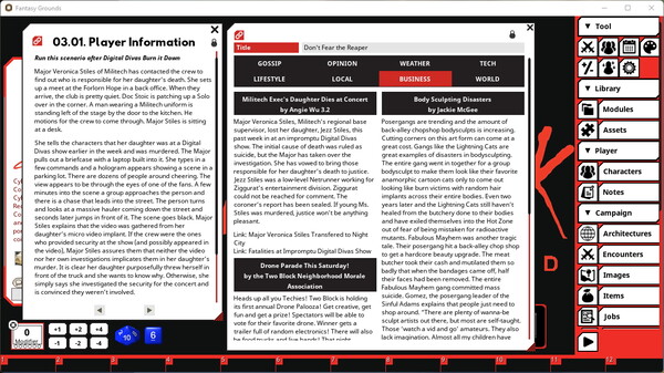 Fantasy Grounds - Cyberpunk RED Data Pack