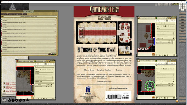 Fantasy Grounds - Pathfinder RPG - GameMastery Map Pack: Palace