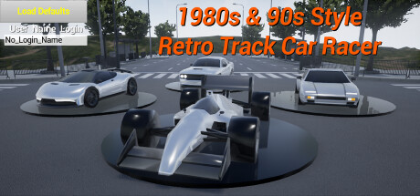 1980s &amp; 90s Style - Retro Track Car Racer