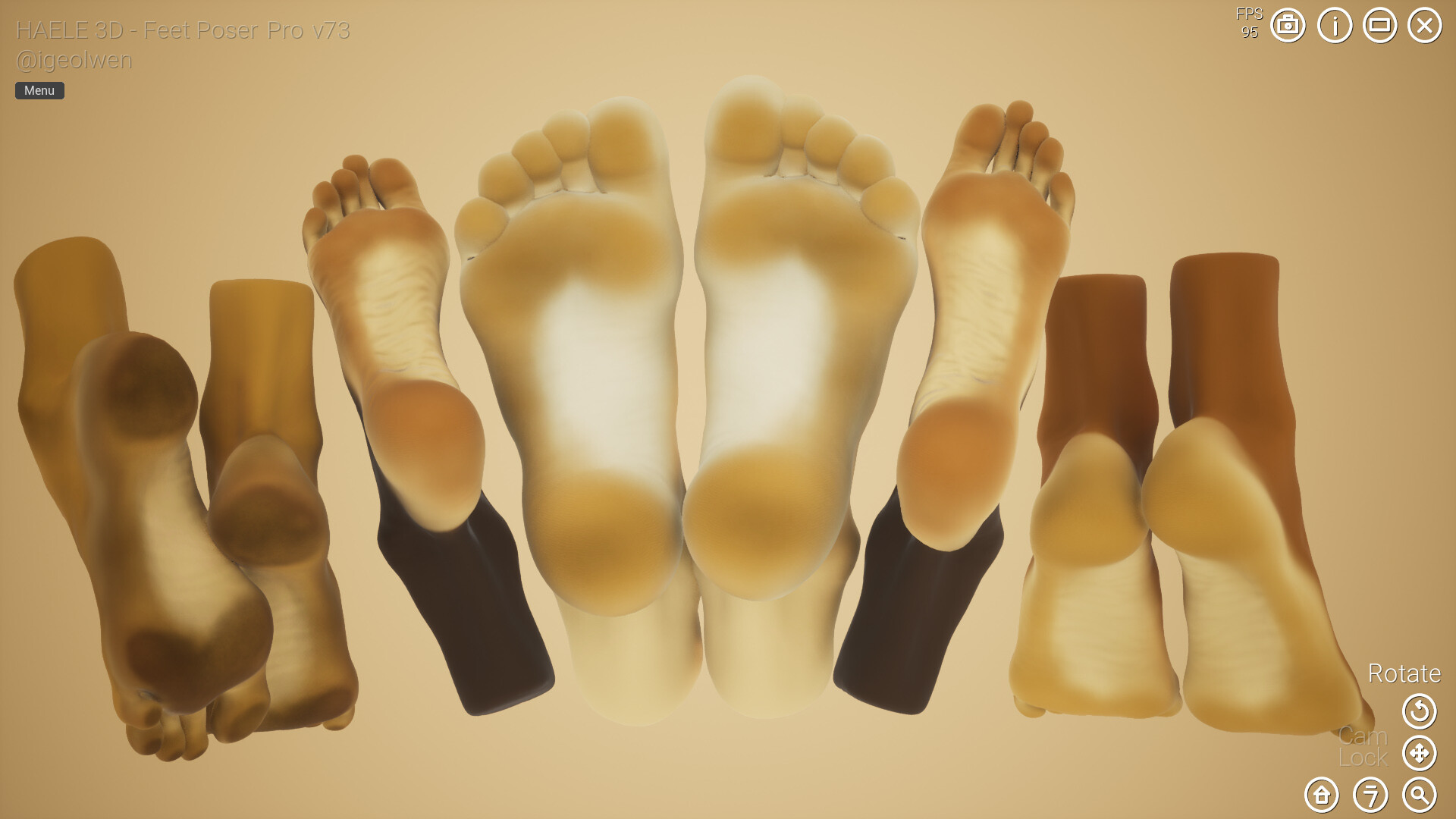 HAELE 3D - Feet Poses Pro - Drawing References screenshot #48
