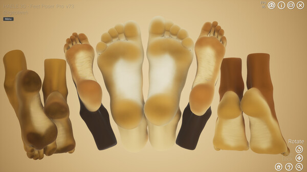 HAELE 3D - Feet Poses Pro - Drawing References — скриншот 48