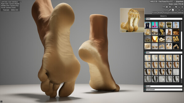 HAELE 3D - Feet Poses Pro - Drawing References