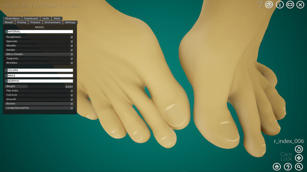 HAELE 3D - Feet Poses Pro - Drawing References — скриншот 23