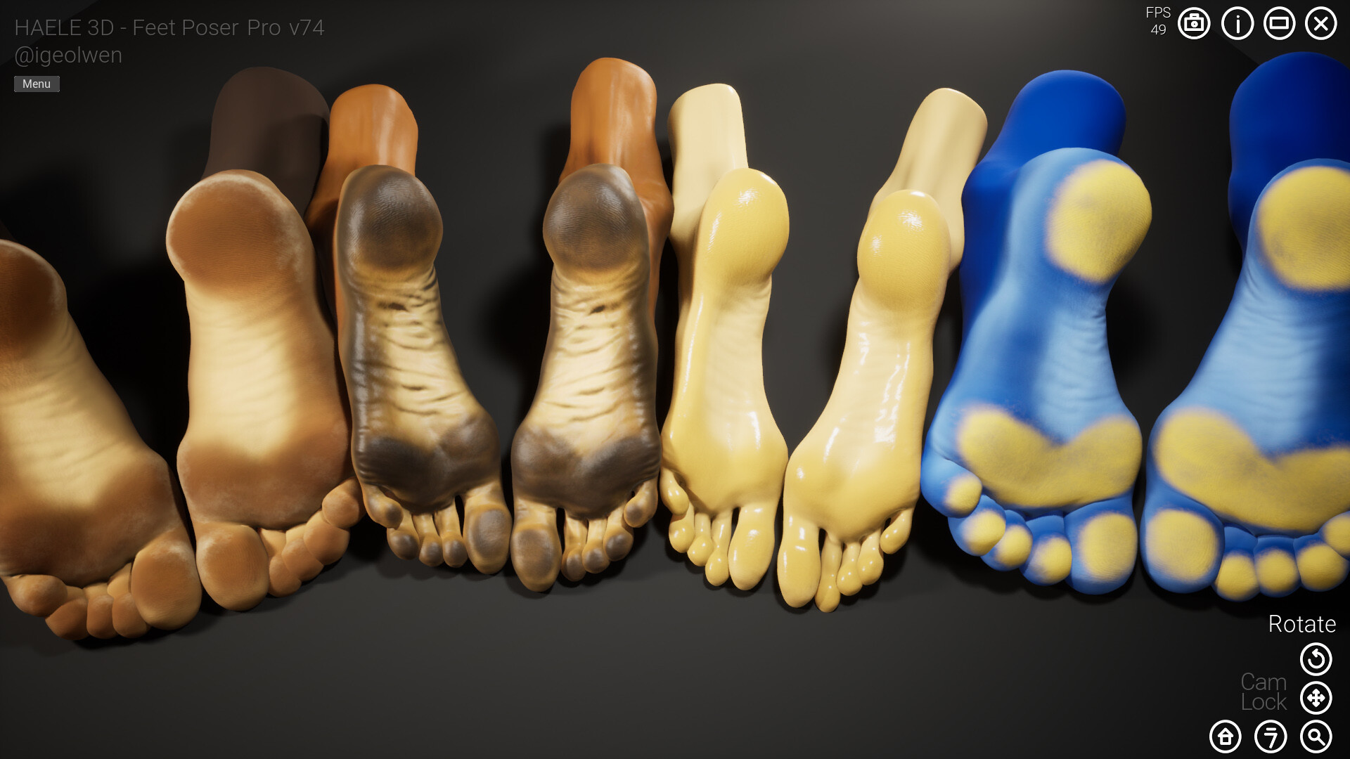 HAELE 3D - Feet Poses Pro - Drawing References screenshot 5