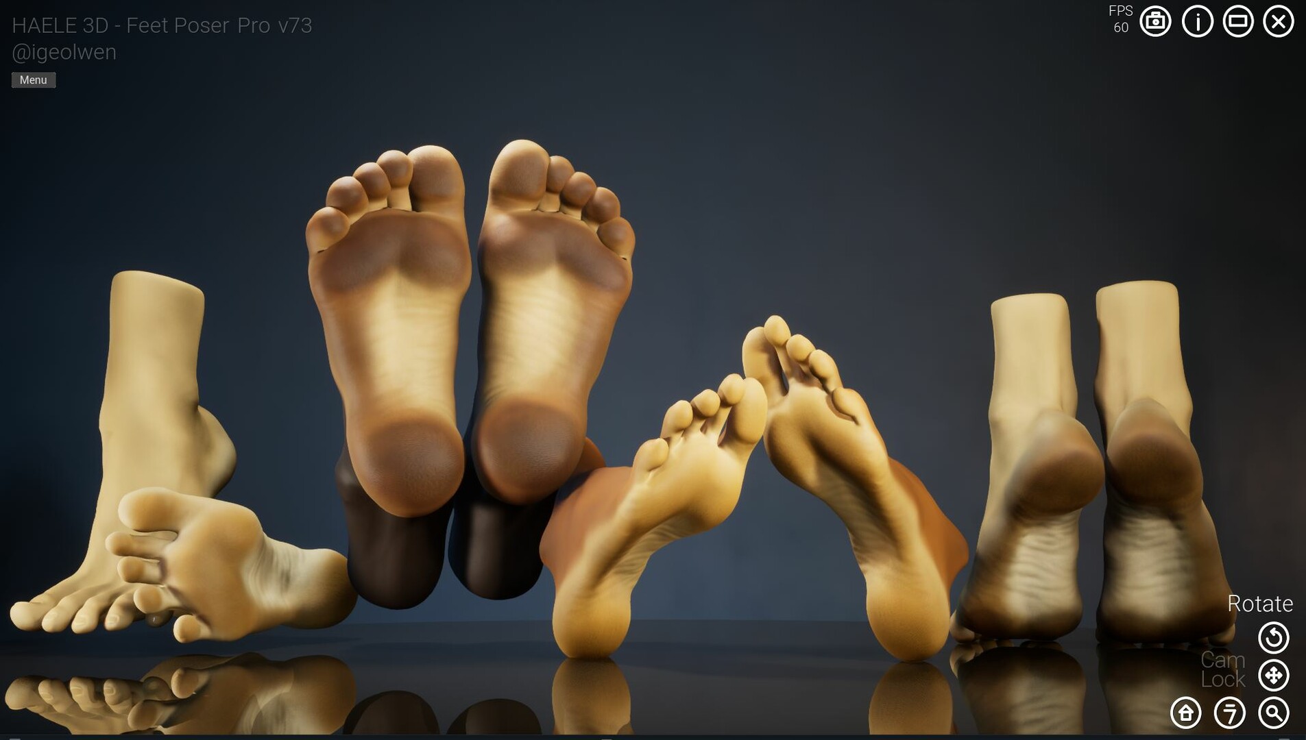 HAELE 3D - Feet Poses Pro - Drawing References screenshot #17