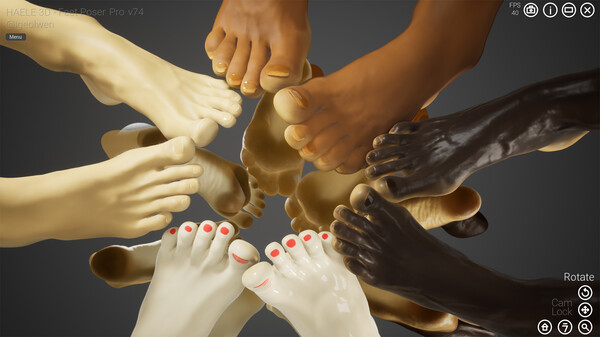 HAELE 3D - Feet Poses Pro - Drawing References — скриншот 7