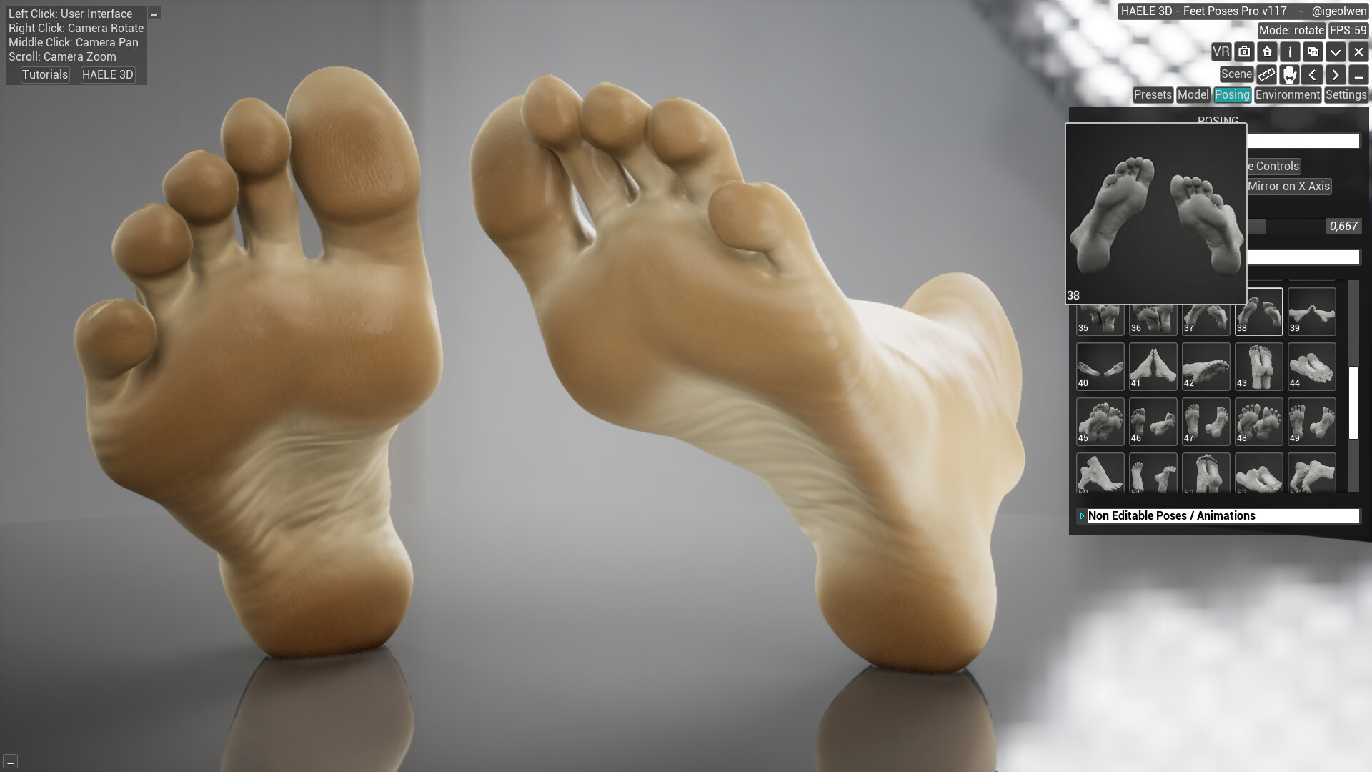 HAELE 3D - Feet Poses Pro - Drawing References screenshot 8
