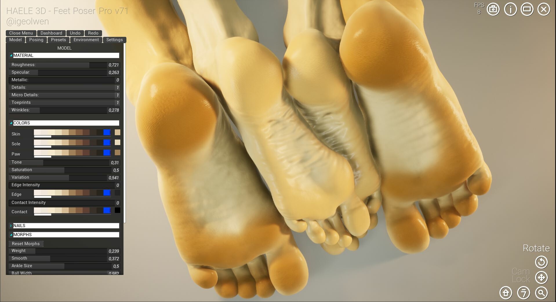 HAELE 3D - Feet Poses Pro - Drawing References screenshot 14