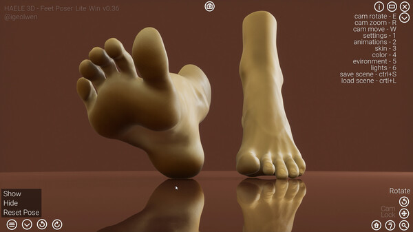 HAELE 3D - Feet Poses Pro - Drawing References — скриншот 38