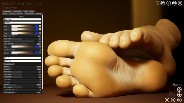 HAELE 3D - Feet Poses Pro - Drawing References — скриншот 12