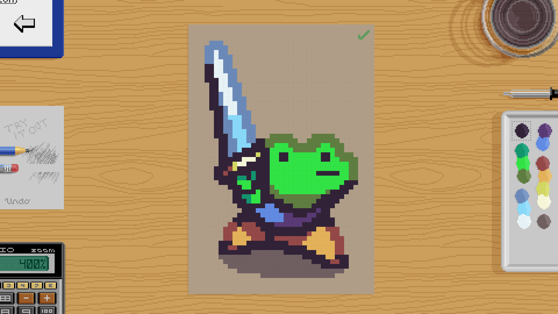 Screenshot of Pixel Art Academy.