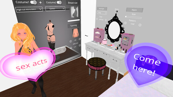 GirlFriend VR Desktop Mode.