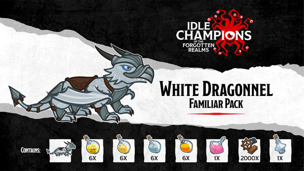 Idle Champions - White Dragonnel Familiar Pack