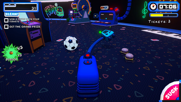 Screenshot z ACUVAC: A Suck and Blow Adventure