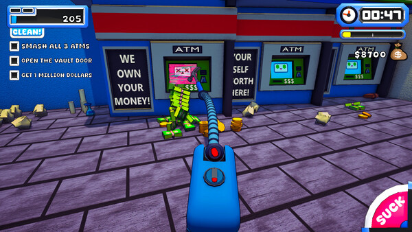 Screenshot z ACUVAC: A Suck and Blow Adventure