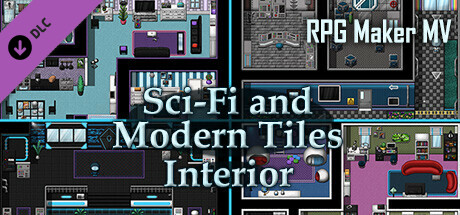 RPG Maker MV - Sci-Fi and Modern Tileset - Interior banner image