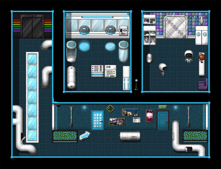 RPG Maker MZ - Sci-Fi and Modern Tileset - Interior
