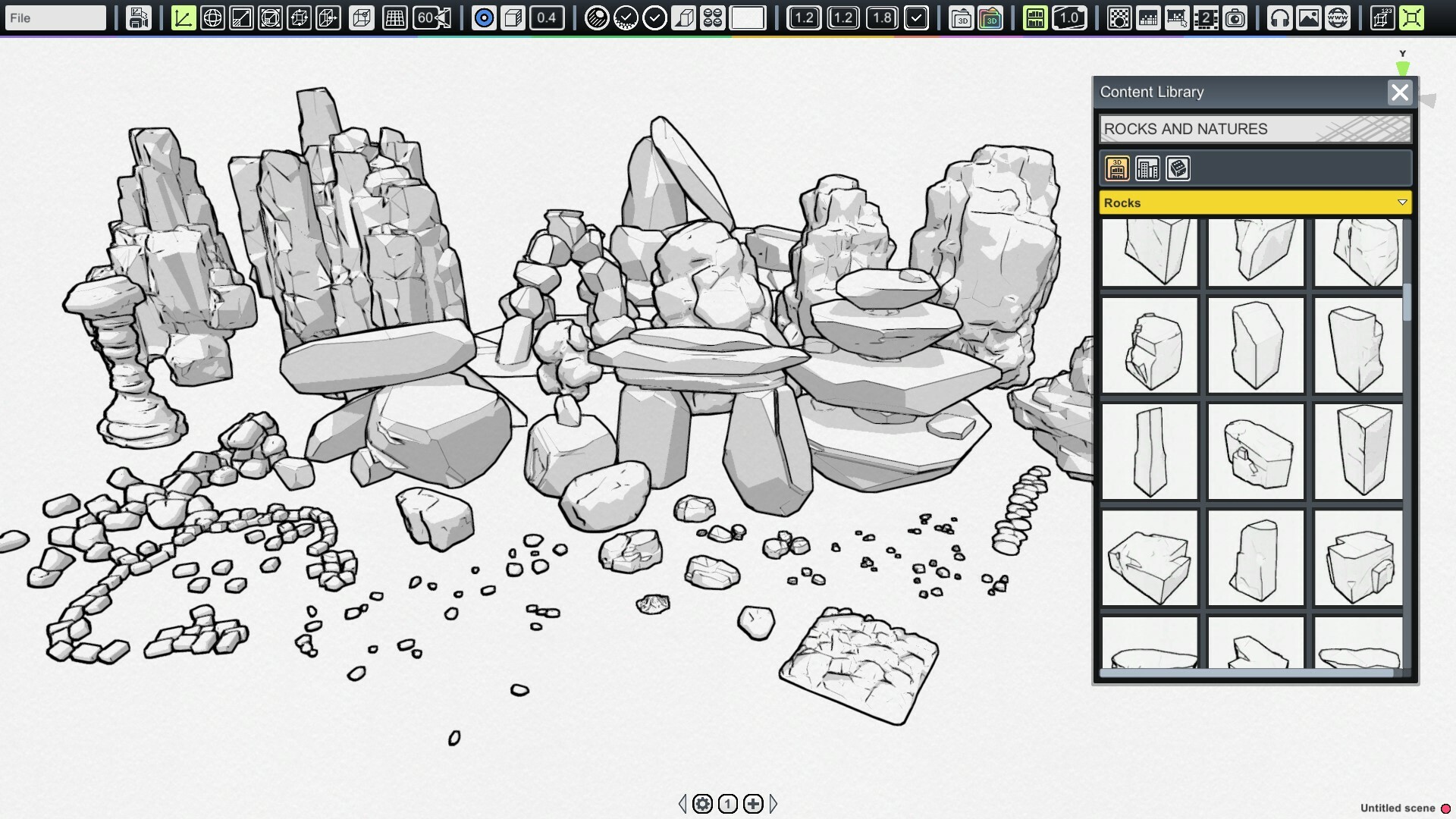 MangaKa - Rocks & Nature Pack Featured Screenshot #1