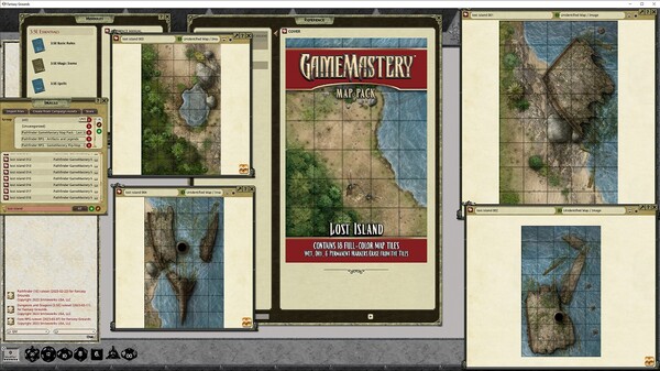 Fantasy Grounds - Pathfinder RPG - GameMastery Map Pack: Lost Island