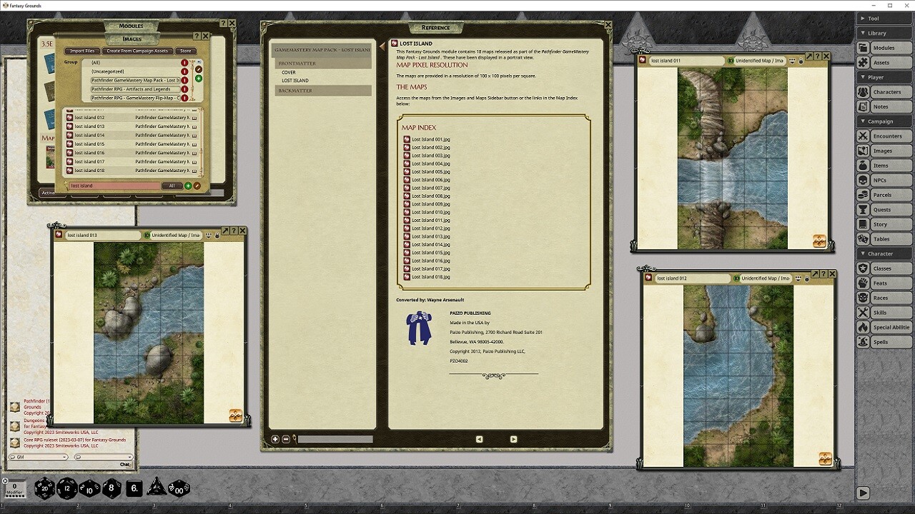 Fantasy Grounds - Pathfinder RPG - GameMastery Map Pack: Lost Islandのスクリーンショット 1