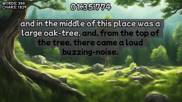 Winnie-the-Pooh's book writing speedrunner screenshot 1