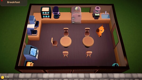 Screenshot of Capybarista gameplay showing in-action mechanics