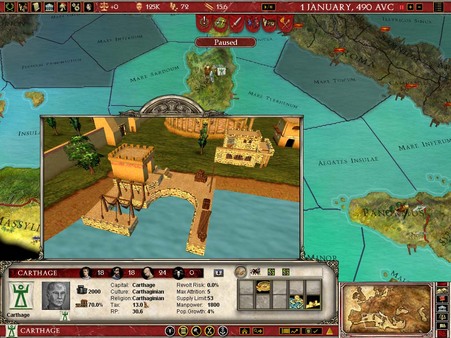 Screenshot z Europa Universalis: Rome - Gold Edition