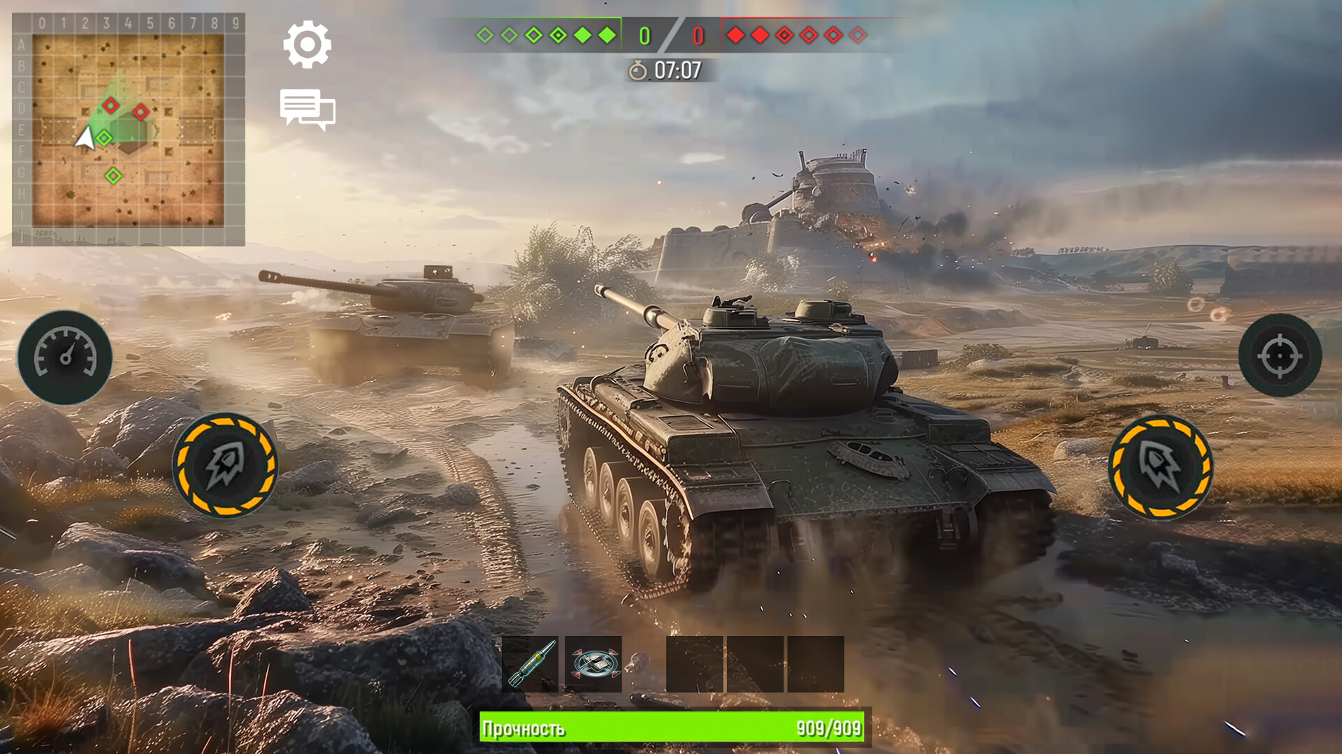 screenshot of 軍用戦車 - 戦車戦争ゲーム 5