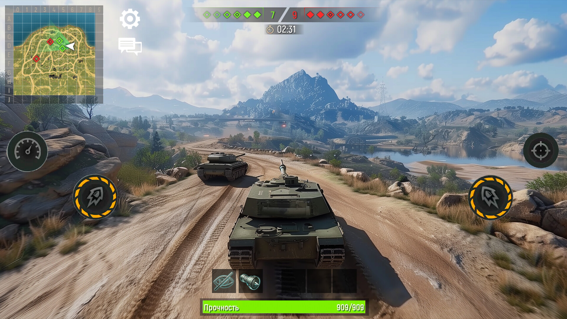 screenshot of 軍用戦車 - 戦車戦争ゲーム 3