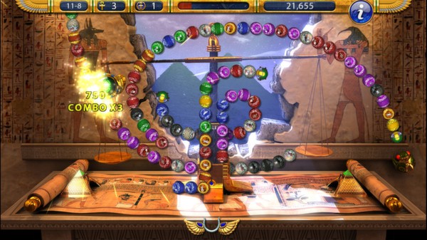 Screenshot z Luxor 2 HD