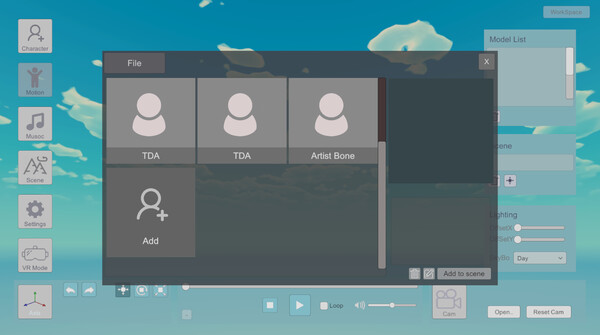 Screenshot z EasyMMD Screenshot z EasyMMD
