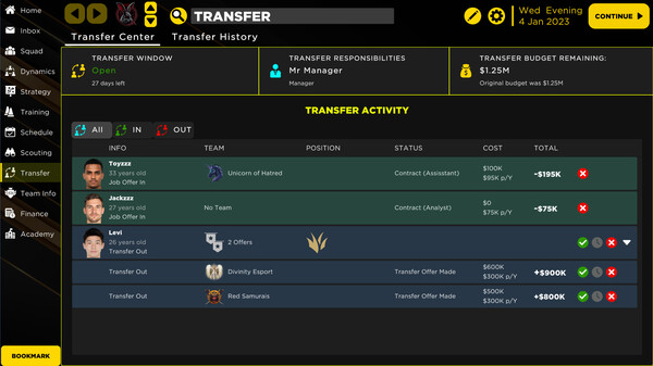 MOBA Esport Manager 25 Screenshot
