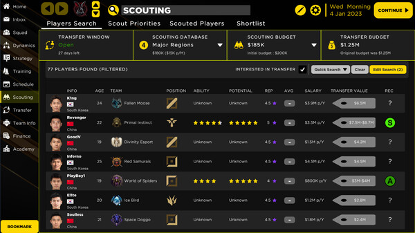 MOBA Esport Manager 25 Screenshot
