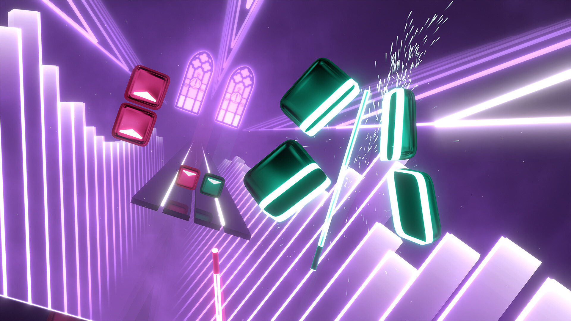 Beat Saber - Panic! At The Disco - "Say Amen (Saturday Night)"のスクリーンショット 1