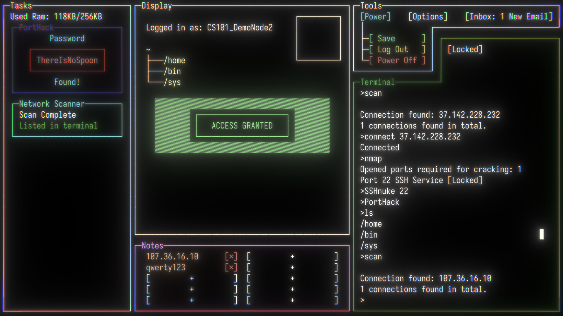 Hifuu OS: Hack Into the Barrier screenshot #3