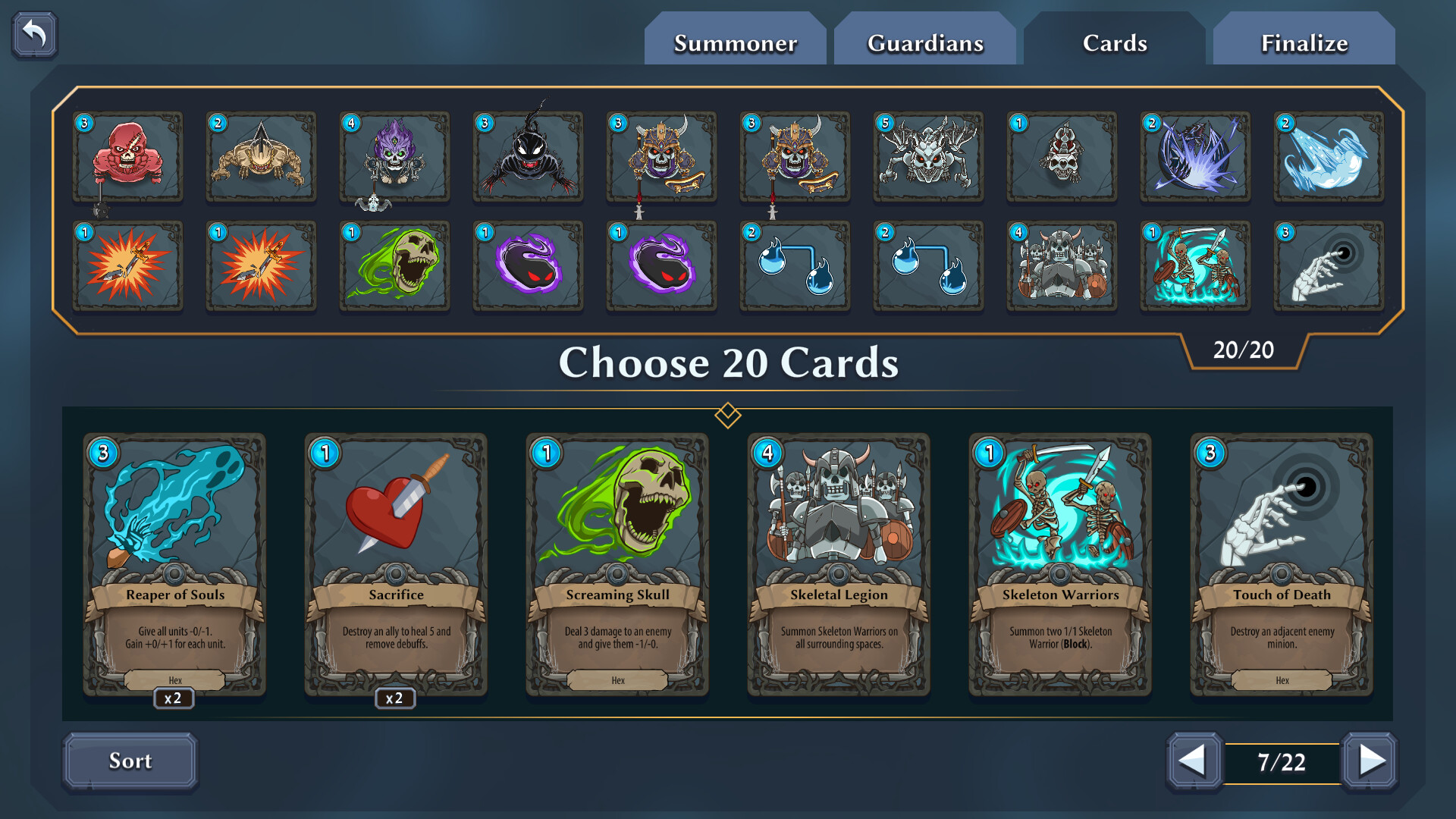 screenshot of Abalon Arena: Multiplayer Card Tactics 3