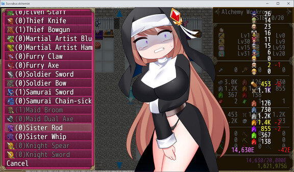 Succubus Alchemist: Transformation, Orgasming Hell — скриншот 16