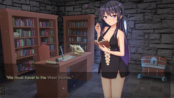 Screenshot of Realms Of Bondage gameplay showing in-action mechanics
