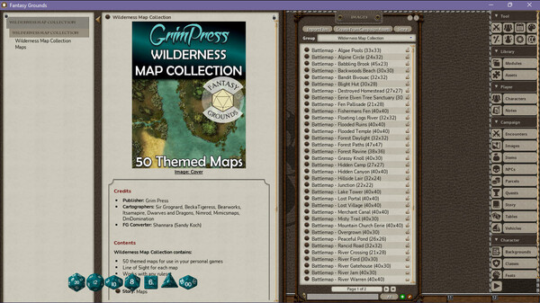 Fantasy Grounds - Wilderness Map Collection