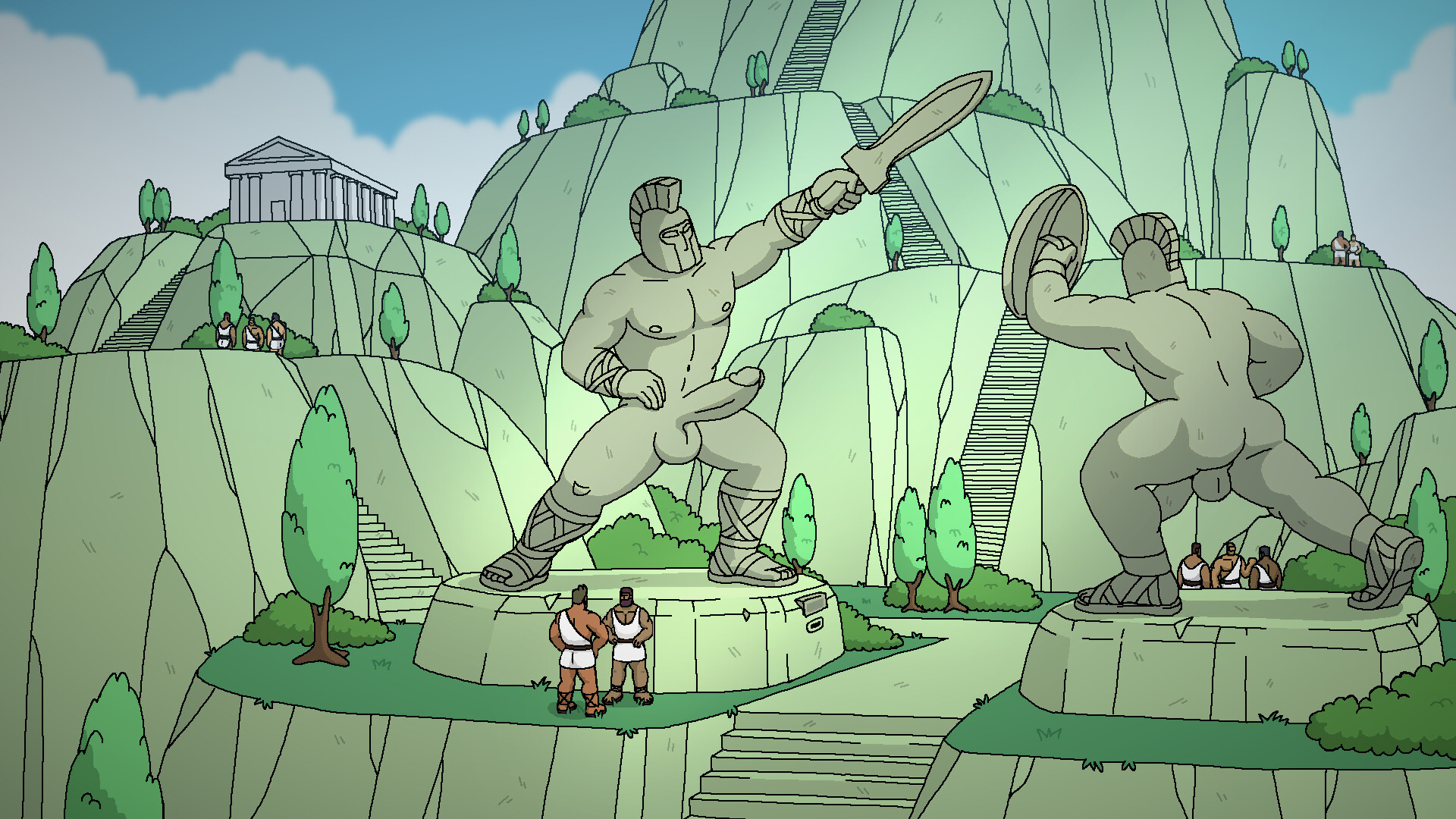 Robin Morningwood Adventure - Attack of the gay clones scene