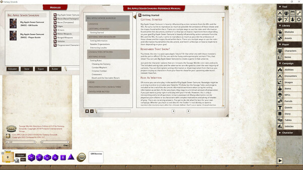 Fantasy Grounds - Big Apple Sewer Samurai
